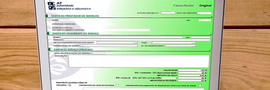 Diário de Bordo - recibo verde